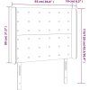 Čelo postele s LED 93 x 16 x 118/128 cm samet [3124520] (Barva Černá)