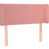 Čelo postele typu ušák 93x16x78/88 cm samet [3118529] (Barva Růžová)