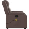 Zvedací masážní polohovací křeslo umělá kůže [3205160] (Barva Šedá)