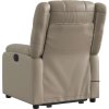 Zvedací masážní polohovací křeslo umělá kůže [3205160] (Barva Šedá)