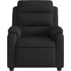 Elektrické masážní polohovací křeslo textil [3204970] (Barva Černá)