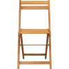 Skládací bistro židle 6 ks masivní akáciové dřevo [3216306] (Barva Přírodní)
