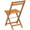 Skládací bistro židle 6 ks masivní akáciové dřevo [3216306] (Barva Přírodní)