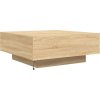 Konferenční stolek s LED osvětlením 80 x 80 x 31 cm [836590] (Barva dub sonoma)