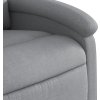 Elektrické polohovací křeslo textil [3204141] (Barva Tmavě šedá)
