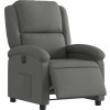 Elektrické polohovací křeslo textil [3204141] (Barva Tmavě šedá)