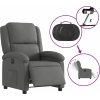 Elektrické polohovací křeslo textil [3204141] (Barva Tmavě šedá)