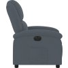 Elektrické polohovací křeslo samet [3204278] (Barva Světle šedá)