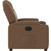 Elektrické polohovací křeslo textil [3204348] (Barva Hnědá)