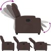 Elektrické polohovací křeslo textil [3204348] (Barva Hnědá)