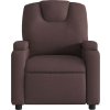 Elektrické polohovací křeslo textil [3204348] (Barva Hnědá)