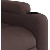 Elektrické polohovací křeslo textil [3204348] (Barva Hnědá)