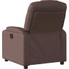 Elektrické polohovací křeslo umělá kůže [3204418] (Barva Hnědá)