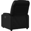 Elektrické polohovací křeslo umělá kůže [3204644] (Barva Černá)