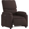 Elektrické polohovací křeslo textil [3204805] (Barva Tmavě hnědá)
