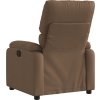 Elektrické polohovací křeslo textil [3204805] (Barva Tmavě hnědá)