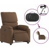Elektrické polohovací křeslo textil [3204805] (Barva Tmavě hnědá)