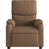 Elektrické polohovací křeslo textil [3204805] (Barva Tmavě hnědá)