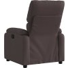 Elektrické polohovací křeslo textil [3204805] (Barva Tmavě hnědá)