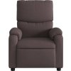 Elektrické polohovací křeslo textil [3204805] (Barva Tmavě hnědá)
