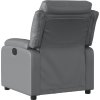 Elektrické polohovací křeslo umělá kůže [3205028] (Barva Černá)