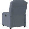 Elektrické masážní polohovací křeslo samet [3204290] (Barva Tmavě šedá)