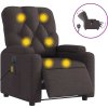 Elektrické masážní polohovací křeslo textil [3204699] (Barva Tmavě šedá)