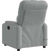 Elektrické masážní polohovací křeslo textil [3204699] (Barva Tmavě šedá)