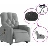 Elektrické masážní polohovací křeslo textil [3204699] (Barva Tmavě šedá)
