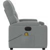 Elektrické masážní polohovací křeslo textil [3204699] (Barva Tmavě šedá)