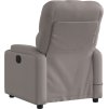 Elektrické masážní polohovací křeslo textil [3204699] (Barva Tmavě šedá)