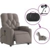 Elektrické masážní polohovací křeslo textil [3204699] (Barva Tmavě šedá)