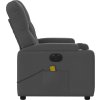Elektrické masážní polohovací křeslo textil [3204699] (Barva Tmavě šedá)