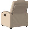 Elektrické masážní polohovací křeslo umělá kůže [3204424] (Barva Krémová)