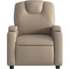 Elektrické masážní polohovací křeslo umělá kůže [3204424] (Barva Krémová)