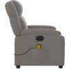 Elektrické masážní polohovací křeslo textil [3205190] (Barva Světle šedá)