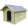 Zahradní psí bouda s otevírací střechou impregnovaná borovice [45152]