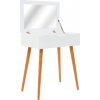 Toaletní stolek se zrcadlem MDF 60 x 40 x 75 cm [245751]
