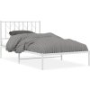 Kovový rám postele s čelem 107 x 203 cm [374482] (Barva Bílá)