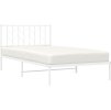 Kovový rám postele s čelem 107 x 203 cm [374482] (Barva Bílá)