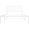 Kovový rám postele s čelem 107 x 203 cm [374482] (Barva Bílá)