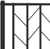 Kovové čelo postele 75 cm [374463] (Barva Černá)