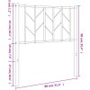 Kovové čelo postele 75 cm [374463] (Barva Černá)