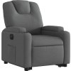 Elektrické zvedací polohovací křeslo textil [3204392] (Barva Světle šedá)