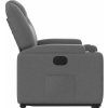 Elektrické zvedací polohovací křeslo textil [3204392] (Barva Světle šedá)