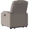 Elektrické zvedací polohovací křeslo textil [3204392] (Barva Světle šedá)