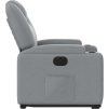 Elektrické zvedací polohovací křeslo textil [3204392] (Barva Světle šedá)