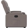 Elektrické zvedací polohovací křeslo textil [3204620] (Barva Světle šedá)