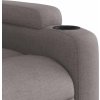 Elektrické zvedací polohovací křeslo textil [3204620] (Barva Světle šedá)