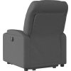 Elektrické zvedací polohovací křeslo textil [3204620] (Barva Světle šedá)